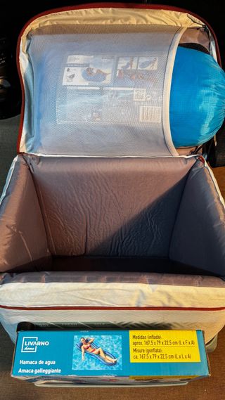 Nevera 35L + Hamaca Hinchable Livarno+Sofa Livarno