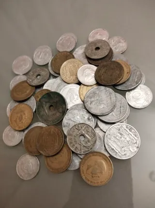 Lote de 56 Monedas Españolas Antiguas