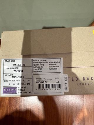 Zapatillas Ted Baker Racettr talla 43