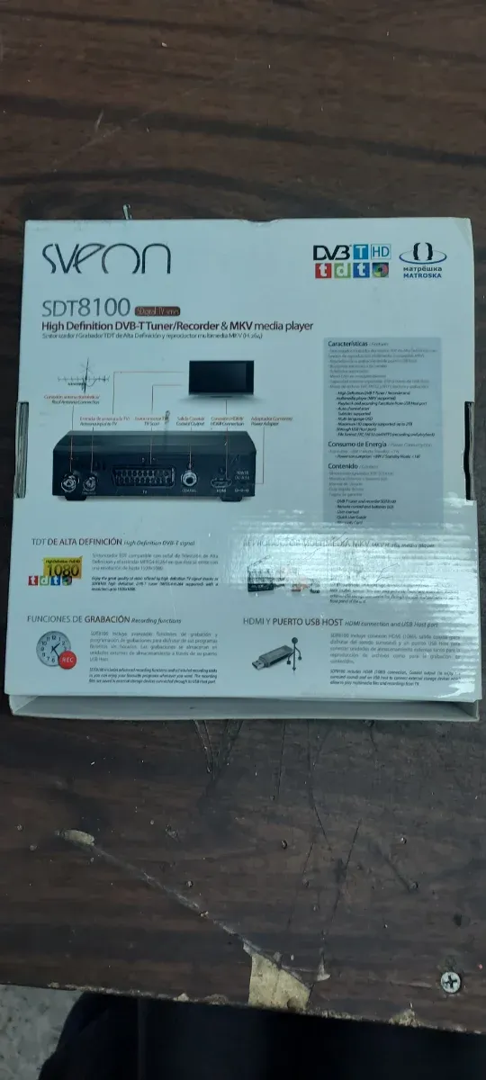 Sveon SDT8100 TDT HD Grabador MKV