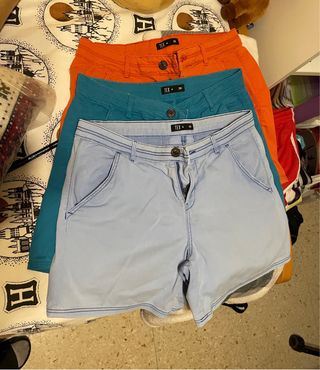 Pantalones Cortos Vaqueros Mujer 38