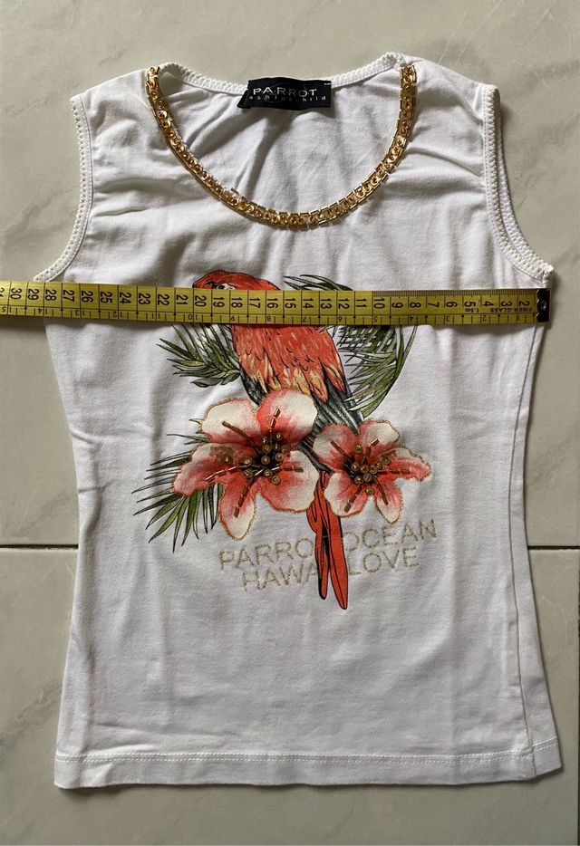 Canotta bambina Parrot tg 6 anni