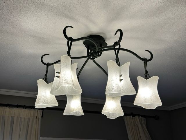 Lámparas salón 3 y 6 luces