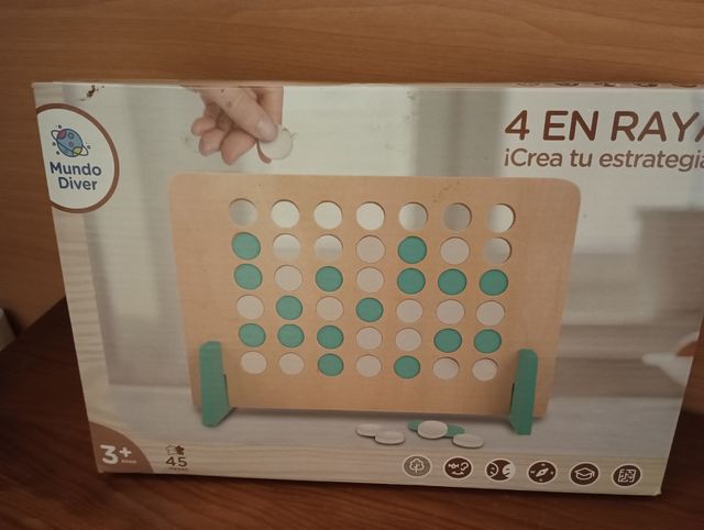 Juego 4 en Raya Madera