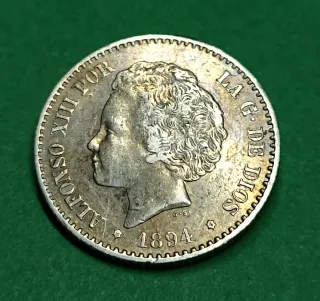 50 Céntimos Alfonso XIII 1894
