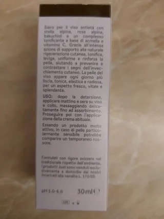 Just infiore Siero Viso Ultra-Rigenerante