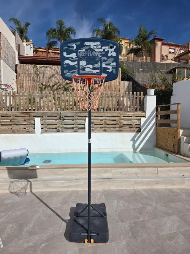 Canasta de baloncesto con base