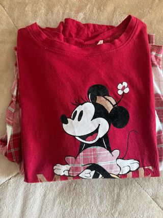 Pijama Minnie Mouse Rojo Talla M - Sin estrenar