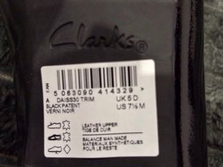 Zapatos Clarks charol negros T38