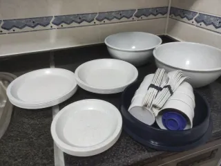 Vajilla Camping Plástico