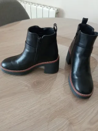 Botines negros tacón 7 cm
