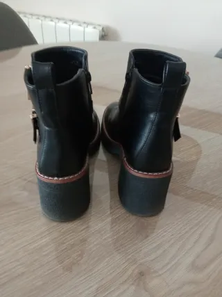Botines negros tacón 7 cm