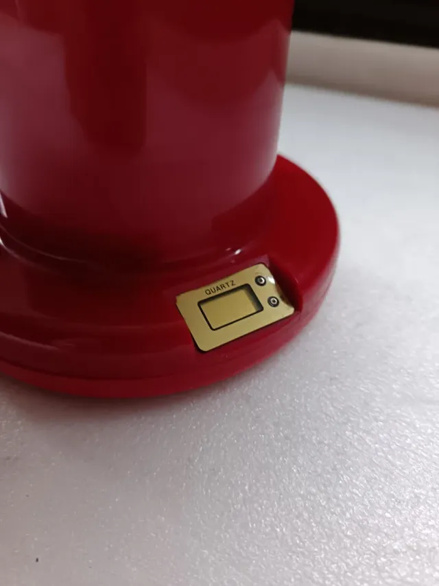 LAMPADA A FUNGO VINTAGE CON OROLOGIO DIGITALE