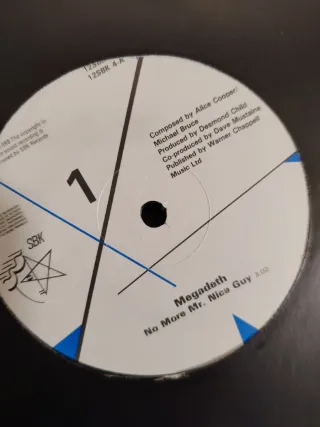 Maxi Single Megadeth No More Mr. Nice Guy.