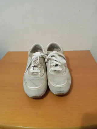 Zapatillas Geox Mujer Beige y Dorado