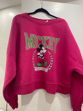 Sudadera Disney Mickey Rosa