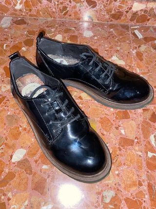 Zapatos Coolway negros charol mujer