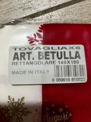 Tovaglia Natale Betulla Preziosa