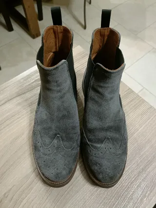 Stivaletti Frau Pelle Scamosciata Grigio