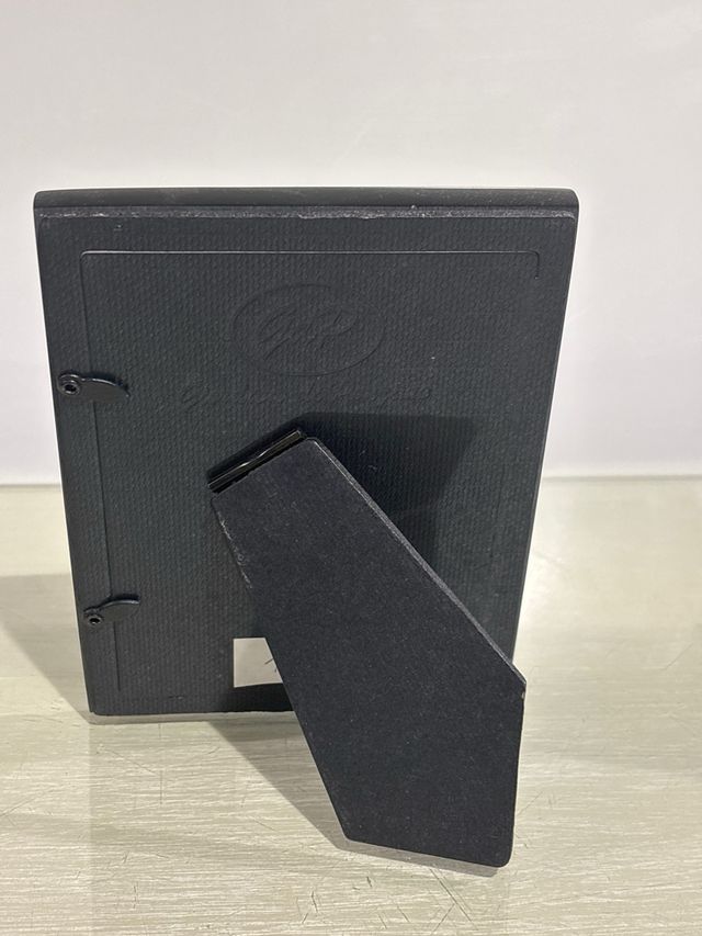 Lote 2 portafotos metal y carey