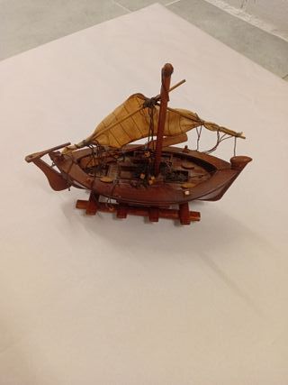 Maqueta Barco Pesca Madera