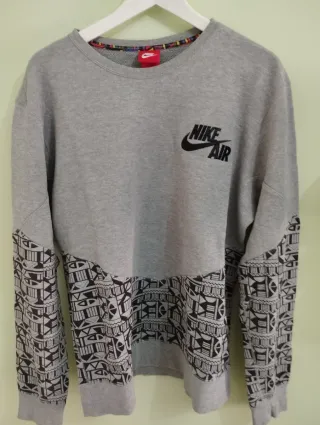 Sudadera Nike Air Gris Estampada
