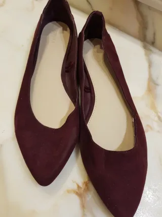 Zapatos planos morados Forever 21