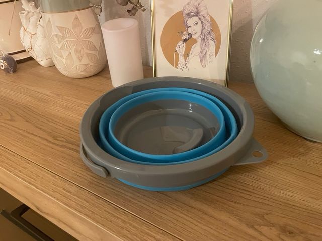 Cubo plegable para camping camper