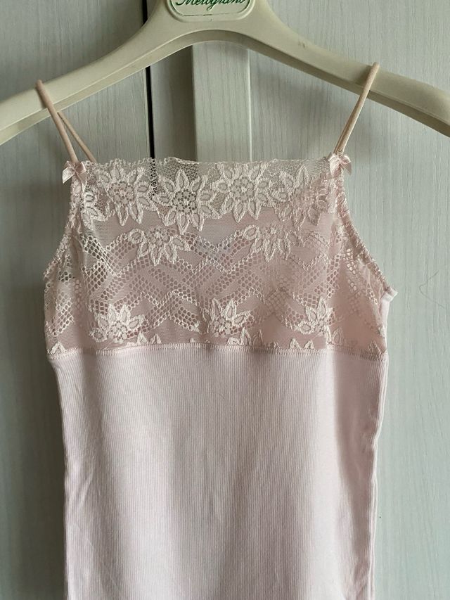 Canotta pizzo La Perla bambina tg 6 anni