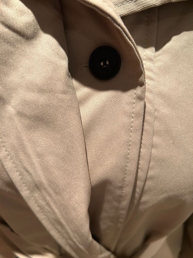 Gabardina mujer beige