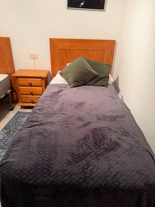 Se venden dos camas individuales con colchones.