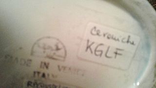 Gondoliere in ceramica KGLF Venezia vintage