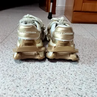 Scarpe Dolce & Gabbana in oro e bianco