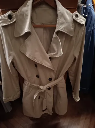 Gabardina Beige Mujer