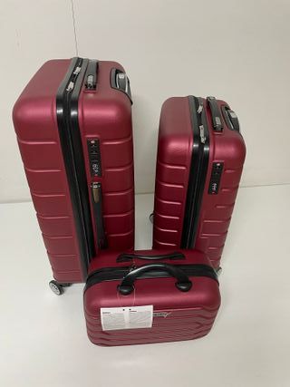 Juego 3 Maletas Viaje Rojas