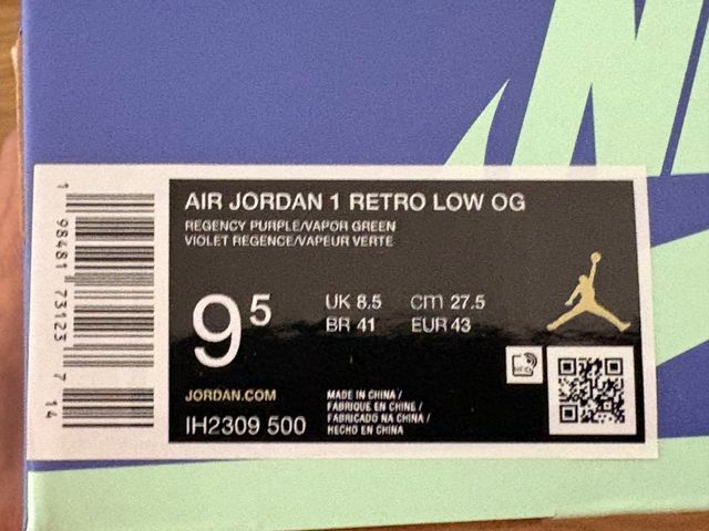 Air Jordan 1 Low OG Zion Williamson Azul Púrpura