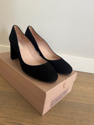 Zapatos Pura López Negros Tacón Bloque