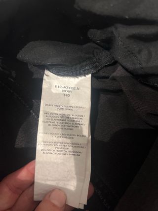 Falda vaquera negra Morgan Talla 40