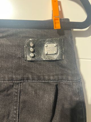 Falda vaquera negra Morgan Talla 40