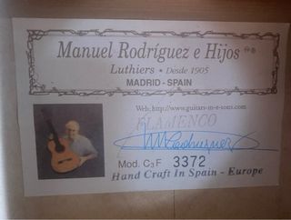 Guitarra Flamenca Manuel Rodriguez Amplificada
