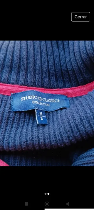 Jersey Studio Classics Azul Cremallera