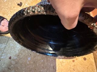 Jarrón Grande Vintage 83cm Arcilla Pintado a Mano