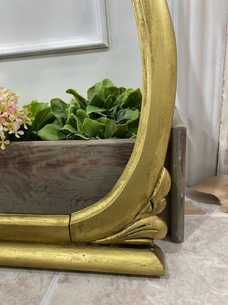 Marco de espejo  antiguo dorado