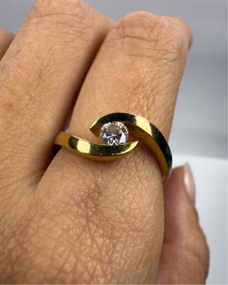 Anillo Oro 18k Diamante 0.30ct H-VS