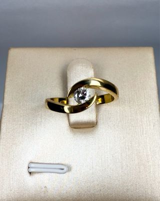 Anillo Oro 18k Diamante 0.30ct H-VS