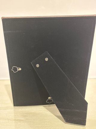 Portafotos polipiel y madera