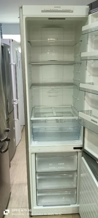 Nevera Combi Siemens Acero Inoxidable energía A+++