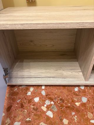 Conjunto Muebles Salón Madera y Cristal