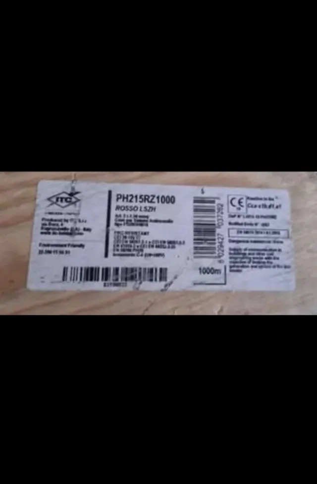 Cavo Fotovoltaico Unipolare 6 mm - Nuovo (337 m)