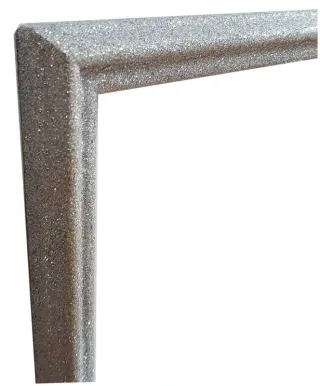 Cornice in legno con glitter argento cm 20x30